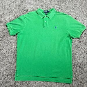 Vintage POLO by RALPH LAUREN Men's Polo T-Shirt Green
Size XL
